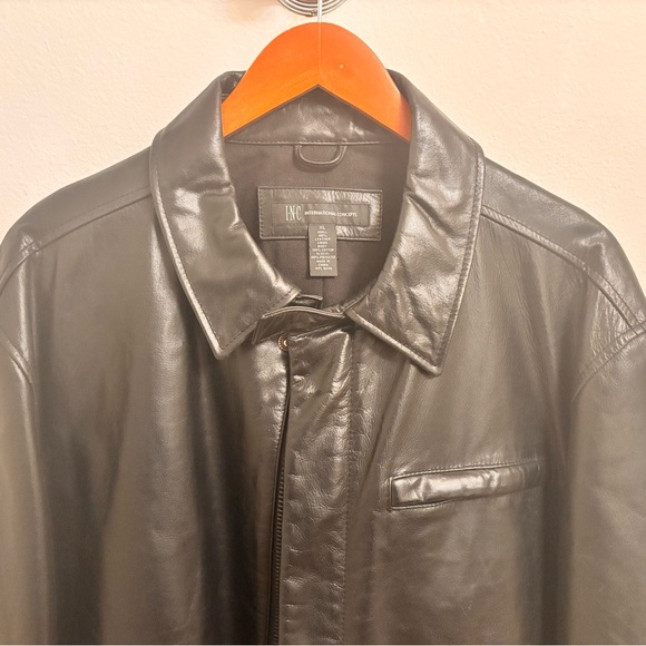 INC International Concepts Black Lightweight Jacket - Picture 2 of 5